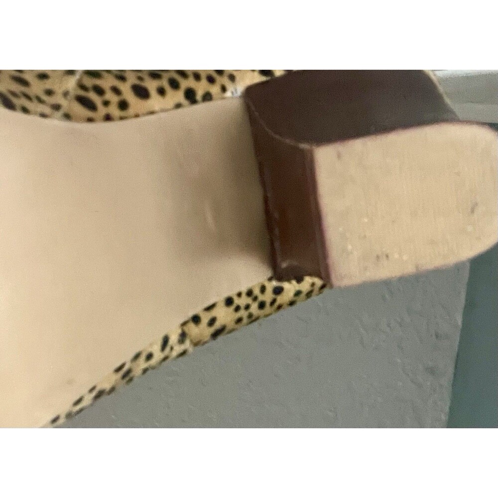 Crown & Ivy Cheetah Print Knee-High Boots | Pointed Toe Block Heel | Size 6 - Picture 16 of 16